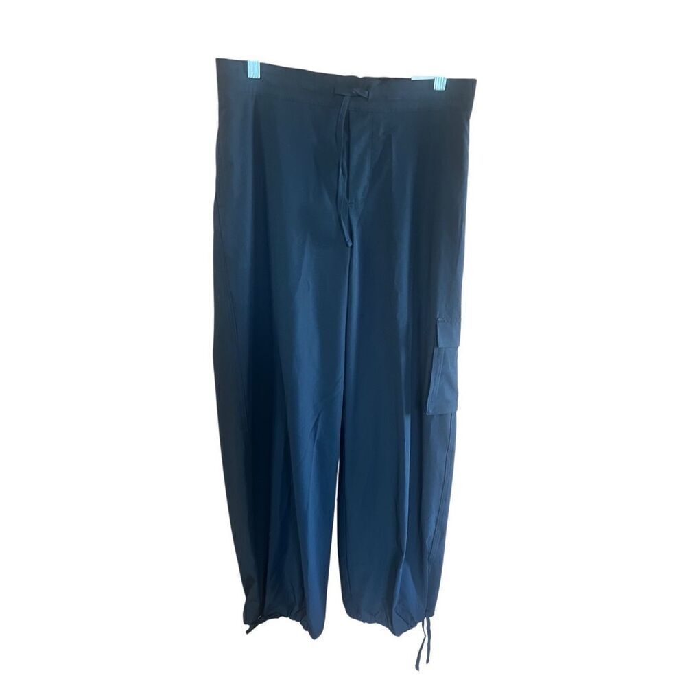 Old Navy High Rise Stretch Pull on Athletic Cargo Pants Black Sz XS NWT